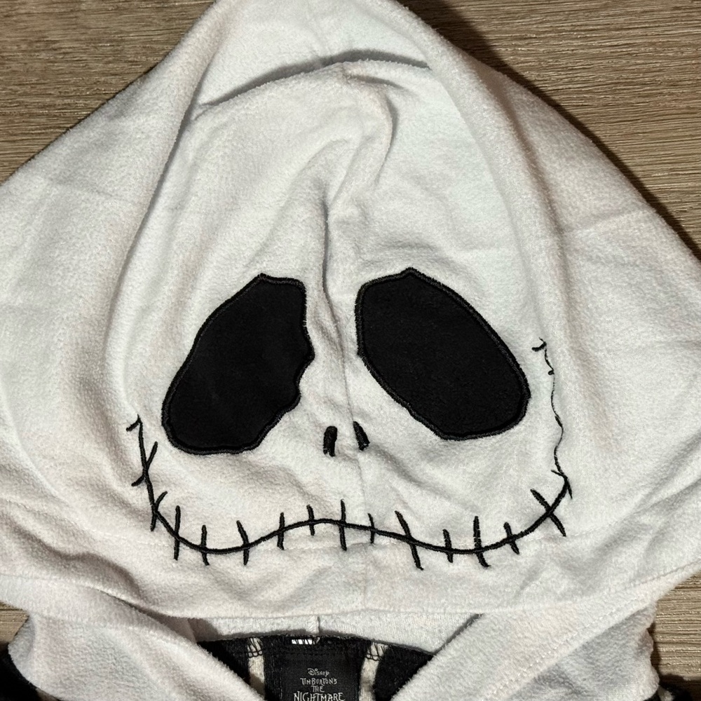 Jack Skellington The Nightmare Before Christmas Adult Pajama Costume Onesie Sz S - Picture 4 of 9